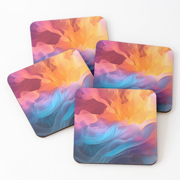 Item preview, Vibrant Abstract Waves I designed and sold by StudioOfAiArts.