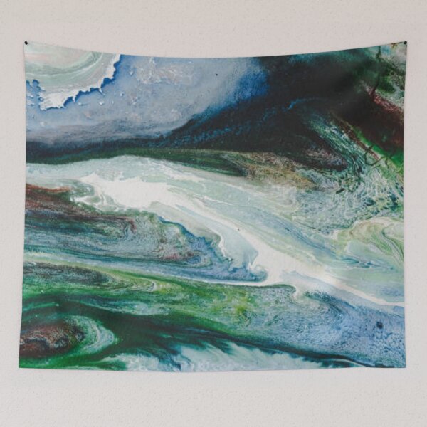 Item preview, Abstract Oil color paint splatter on ground designed and sold by MTShoppingLine.