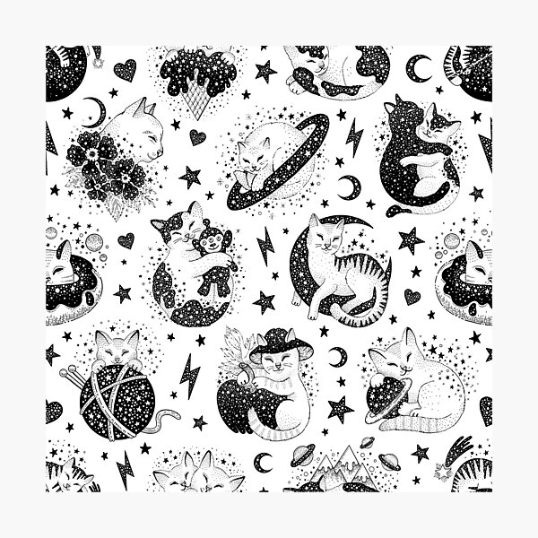 Item preview, Meowcrobiology Pattern designed and sold by Harsh  Katariya.