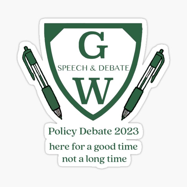 Policy Logo - Green Pens Sticker