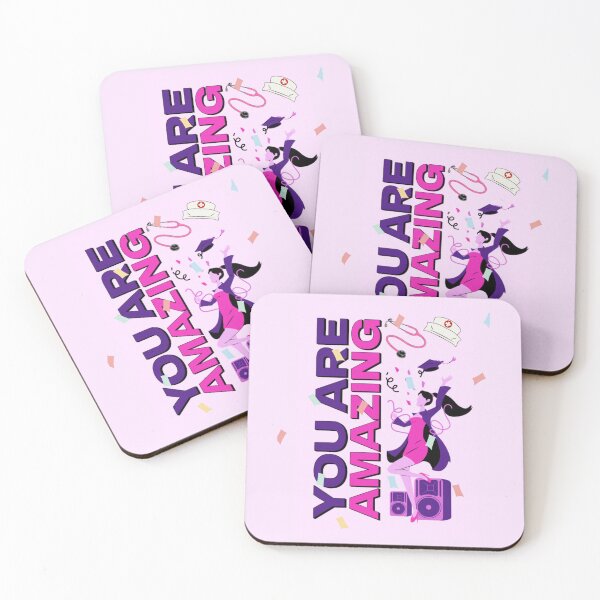 Item preview, Purple Pink Congratulations Nursing Graduate designed and sold by Tamas Das.