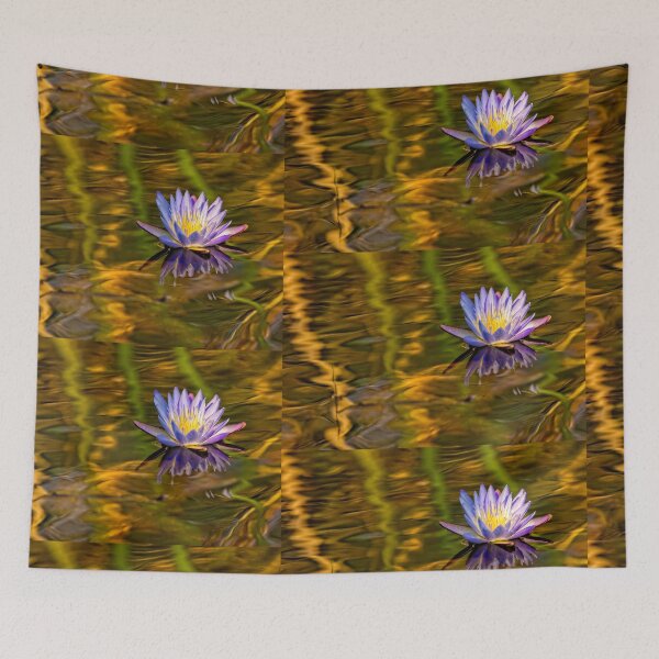 Item preview, Waterlily in Blue and Gold designed and sold by Kay Brewer.