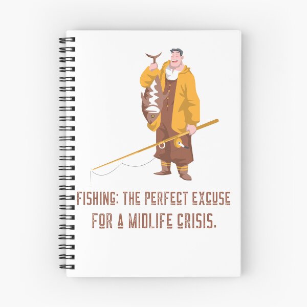 Item preview, Fishing: The Perfect Excuse For A Midlife Crisis designed and sold by Abstractbyreyno.