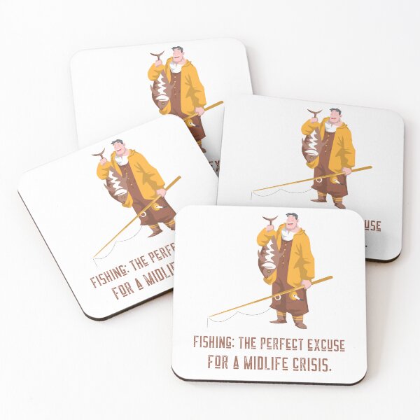 Item preview, Fishing: The Perfect Excuse For A Midlife Crisis designed and sold by Abstractbyreyno.