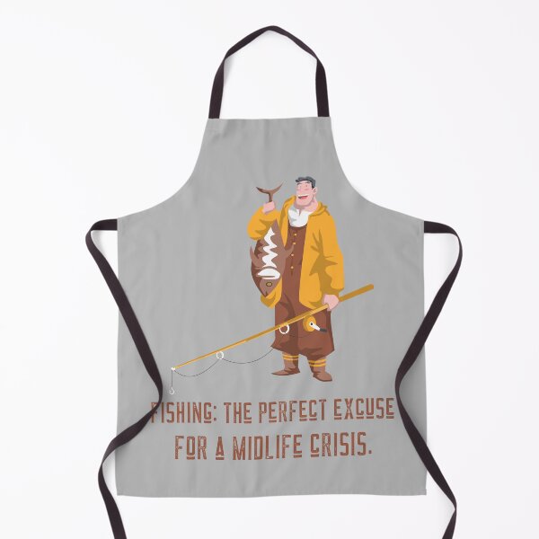 Item preview, Fishing: The Perfect Excuse For A Midlife Crisis designed and sold by Abstractbyreyno.