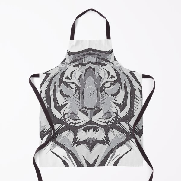 Item preview, Cool Tiger head Topography effect Black and White designed and sold by SceneryStudio.