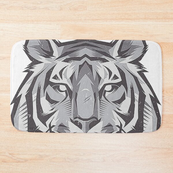 Item preview, Cool Tiger head Topography effect Black and White designed and sold by SceneryStudio.