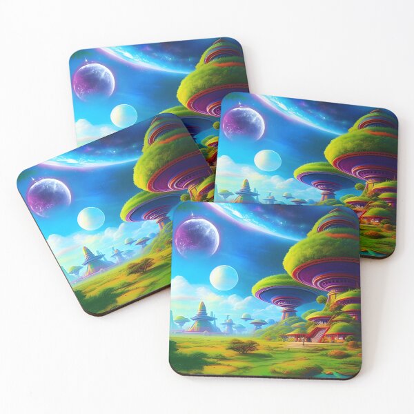 Item preview, Serenity Amongst the Stars: Futuristic Wild Temples on an Exotic World designed and sold by masabo.