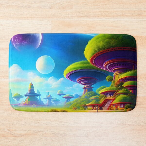 Item preview, Serenity Amongst the Stars: Futuristic Wild Temples on an Exotic World designed and sold by masabo.