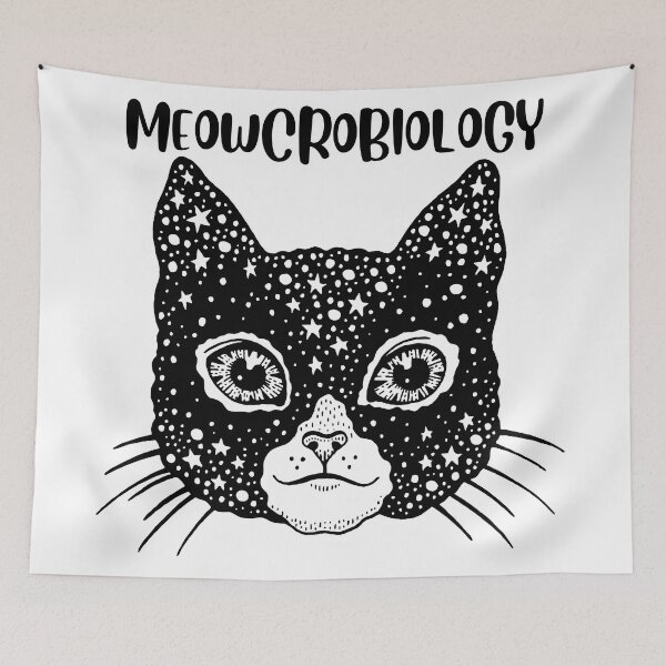 Item preview, Meowcrobiology Cosmic Cat designed and sold by Harsh  Katariya.