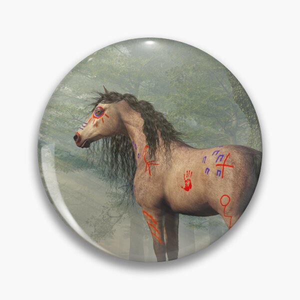 Item preview, War Horse in a Misty Forest designed and sold by Daniel Eskridge.