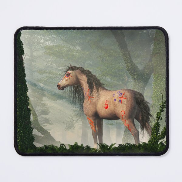 Item preview, War Horse in a Misty Forest designed and sold by Daniel Eskridge.