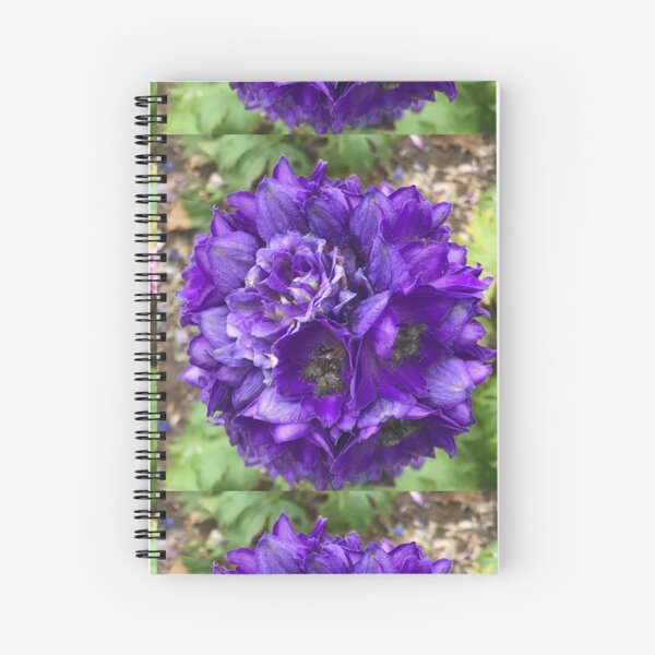 The Delphinium Spiral Notebook