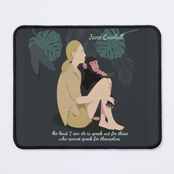 Item preview, Jane Goodall quote Jane Goodall Poster Art Chimpanzee Zoo keeper Female scientist science poster, classroom decor, feminist art print, Steminist designed and sold by GalleryArtField.