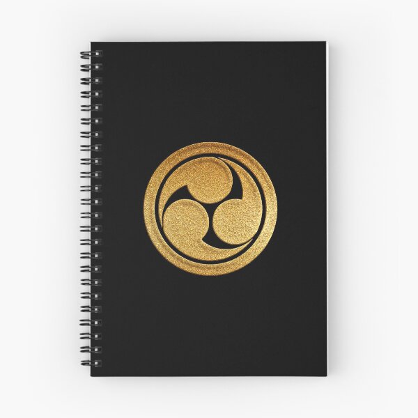 Item preview, Gold Maruni Hidari Mitsu Tomoe Kamon designed and sold by Takeda-art.