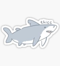 shark is thicc Sticker