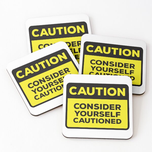Item preview, Funny Yellow Road Sign - Caution Consider yourself cautioned designed and sold by Rhu Creations.