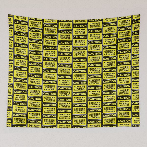 Item preview, Funny Yellow Road Sign - Caution Consider yourself cautioned designed and sold by Rhu Creations.