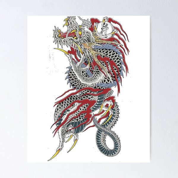 Item preview, Kazuma Kiryu's Dragon Tattoo designed and sold by tadhgwheeler.