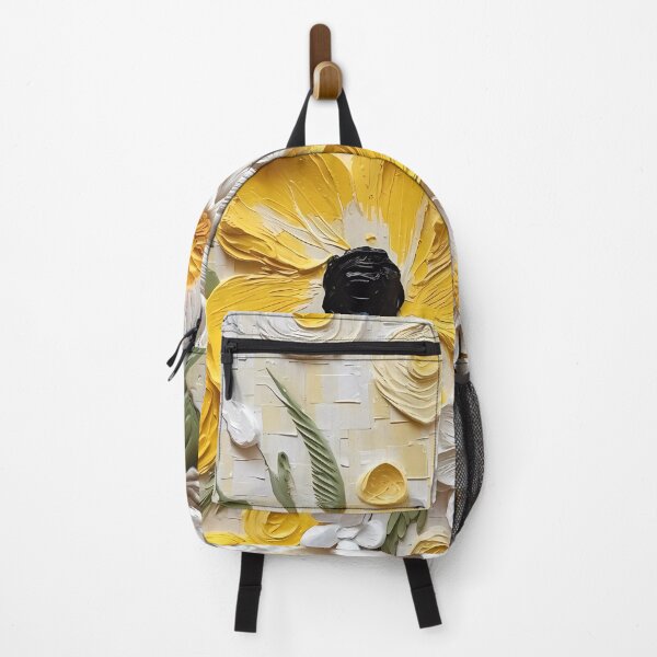 Item preview, Yellow and white flowers artistic texture impasto brush strokes abstract decorative painting18 designed and sold by UnaWu533.