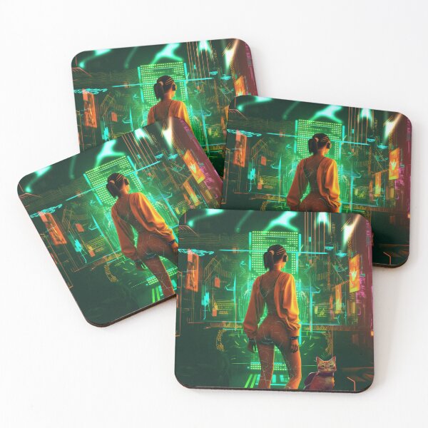 Item preview, Stray Cat Cyberpunk female designed and sold by simplefunart.
