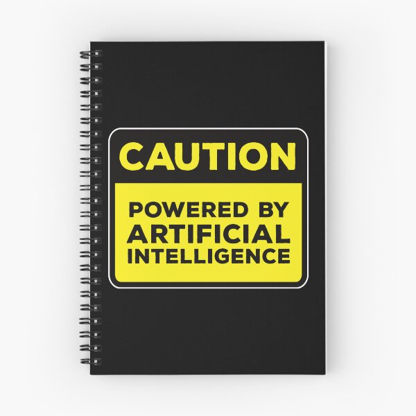 Item preview, Yellow Road Sign - Caution Powered by Artificial Intelligence designed and sold by Rhu Creations.