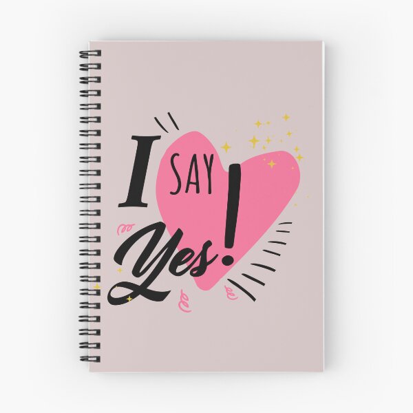 Item preview, I SAY YES! with Cute pink heart designed and sold by Ndli.