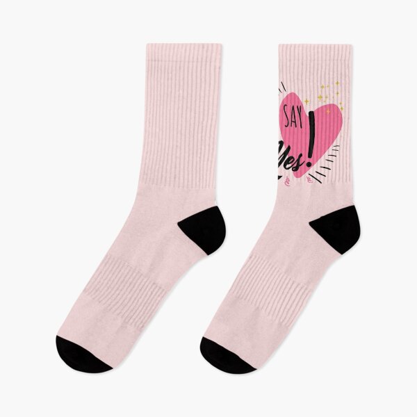 Item preview, I SAY YES! with Cute pink heart designed and sold by Ndli.