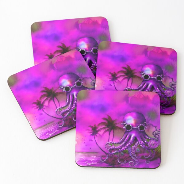 Item preview, Steampunk Octopus Retrofuturism - Lilac and Pink Cephalopod - AI Generated Art 7 of 8 designed and sold by Beachy.