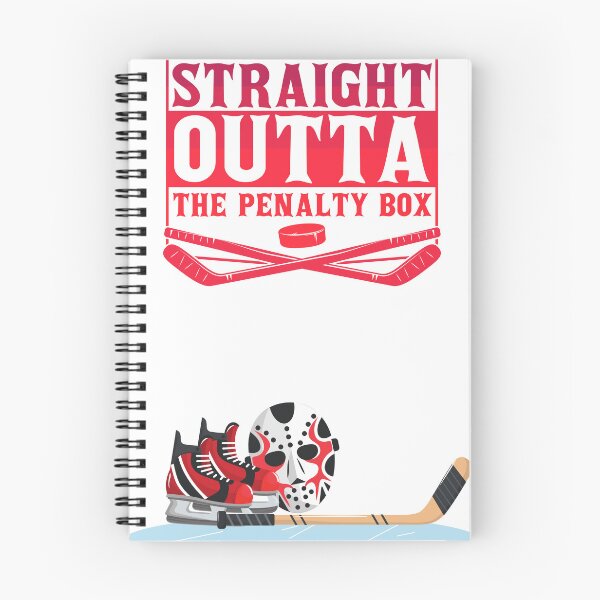Item preview, Straight outta the penalty box t-shirt hockey fan designed and sold by LaakiiArt.