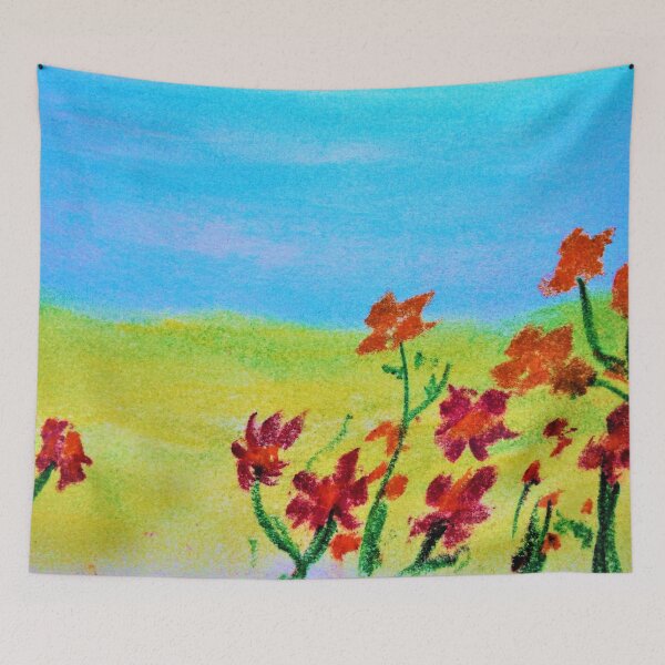 Item preview, Red Summer Flowers designed and sold by Scott and Mary Schneider art_photography.
