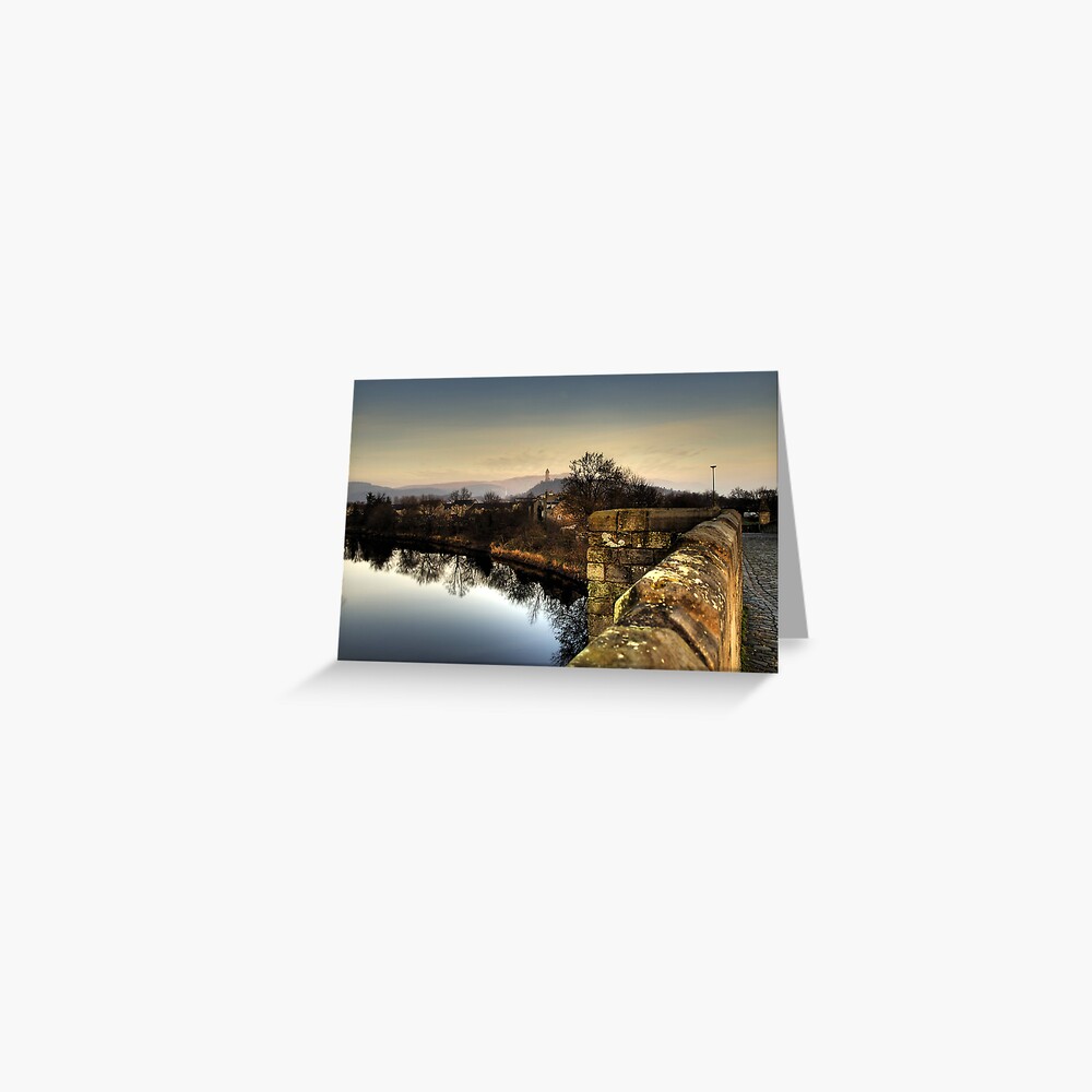 Wallace Monument from Stirling Bridge Greeting Card