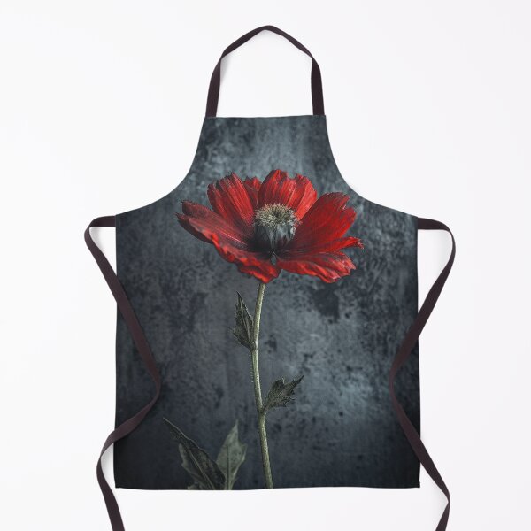 Item preview, "Vibrant Red Poppy" - A Striking UHD Art Piece Capturing a Red Poppy Against an Industrial Wall, Inspired by Realistic Renderings and Dark Surrealism designed and sold by stateofhuman.