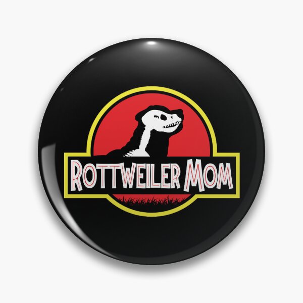 Artikelvorschau, (Für dunklen Hintergrund) Jurassic Rottweiler Mom entworfen und verkauft von More Cute Dogs.