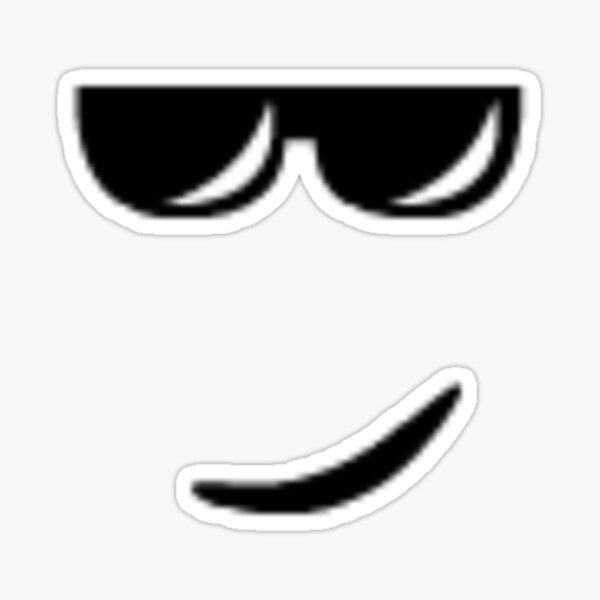 Roblox Default Normal Smile Face Shirt Funny  Sticker for Sale by