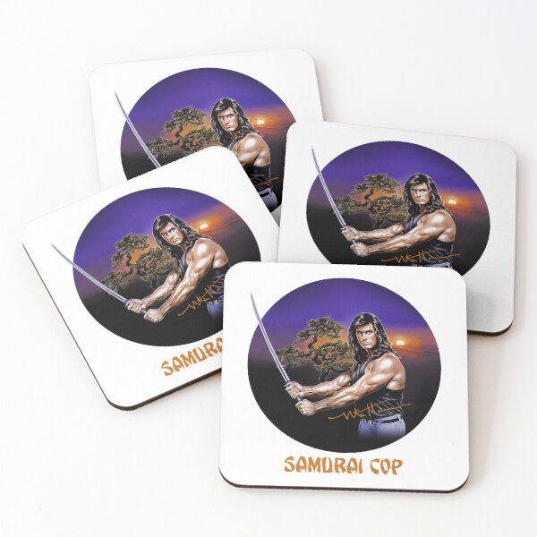 Item preview, Samurai Cop 80s B-Movie T Shirt Premium designed and sold by tadhgwheeler.
