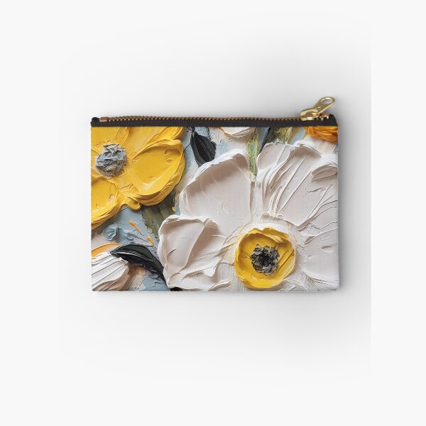 Item preview, Yellow and white flowers artistic texture impasto brush strokes abstract decorative painting24 designed and sold by UnaWu533.