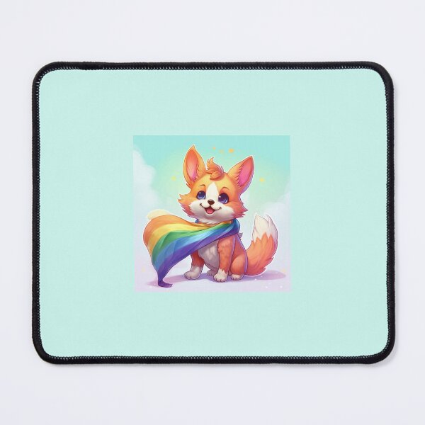Item preview, Cute colorful rainbow baby fox designed and sold by Earth Nature Creations.