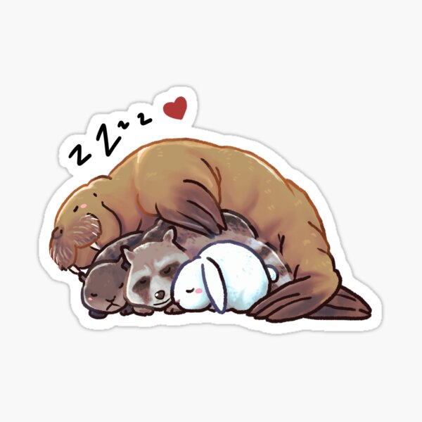 Item preview, Rocket Teefs Lylla Floor Sleeping Cuddling Animals gotg designed and sold by jepchan.