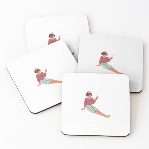 Item preview, Girl with glass of wine designed and sold by LaFlorita.