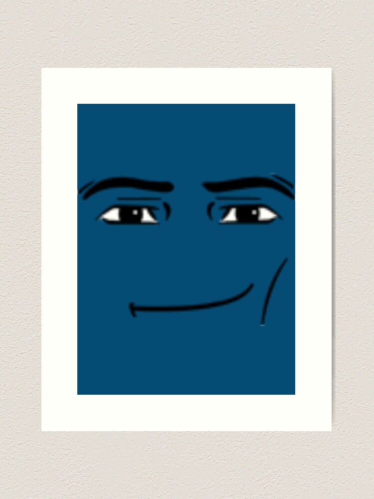 Roblox Man Face | Photographic Print