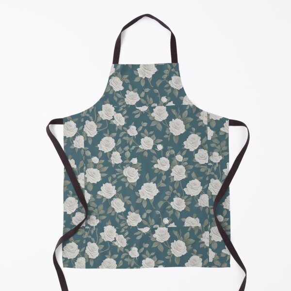 Item preview, White roses repeat pattern designed and sold by Artcolage87.