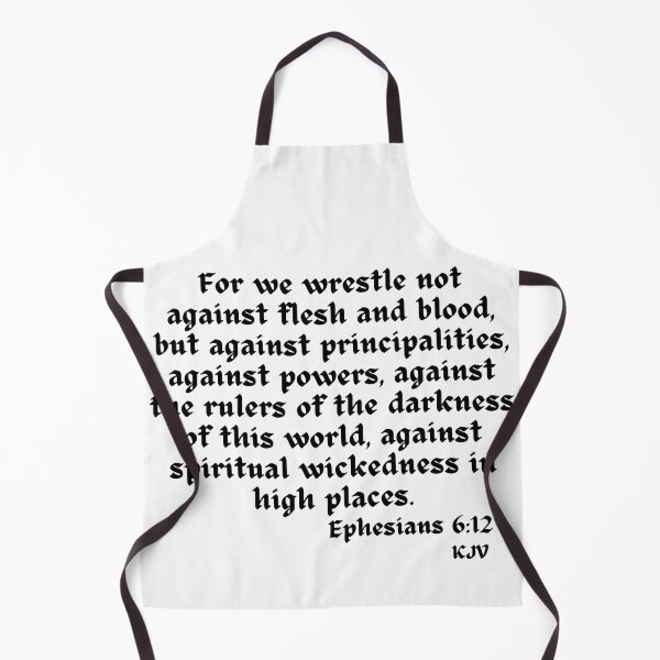 Item preview, For we wrestle not against...Ephesians 6:12 - Black Text designed and sold by TheKnightWriter.