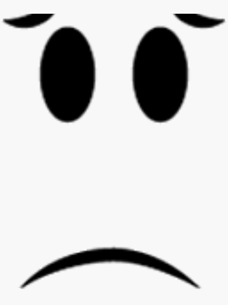 roblox #face #bigsad #freetoedit - Smiley PNG Image