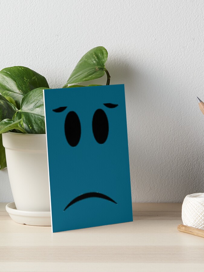 Roblox Big Sad Eyes Face | Greeting Card