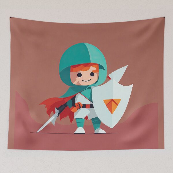 Item preview, cute warrior | cute geometric @ s designed and sold by Phoenix-Textile.