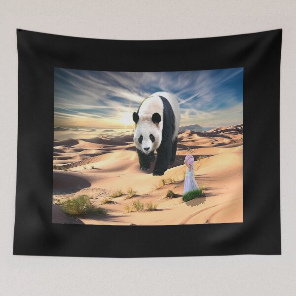 Item preview, Surreal photoshop art: Giant Panda and little girl designed and sold by mturns57.