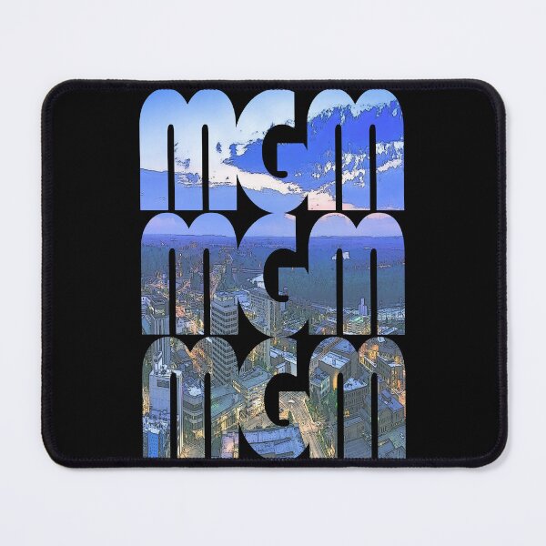 Item preview, Montgomery, Alabama MGM Dusk Cityscape Repeating Pattern designed and sold by CrabbyLobster.