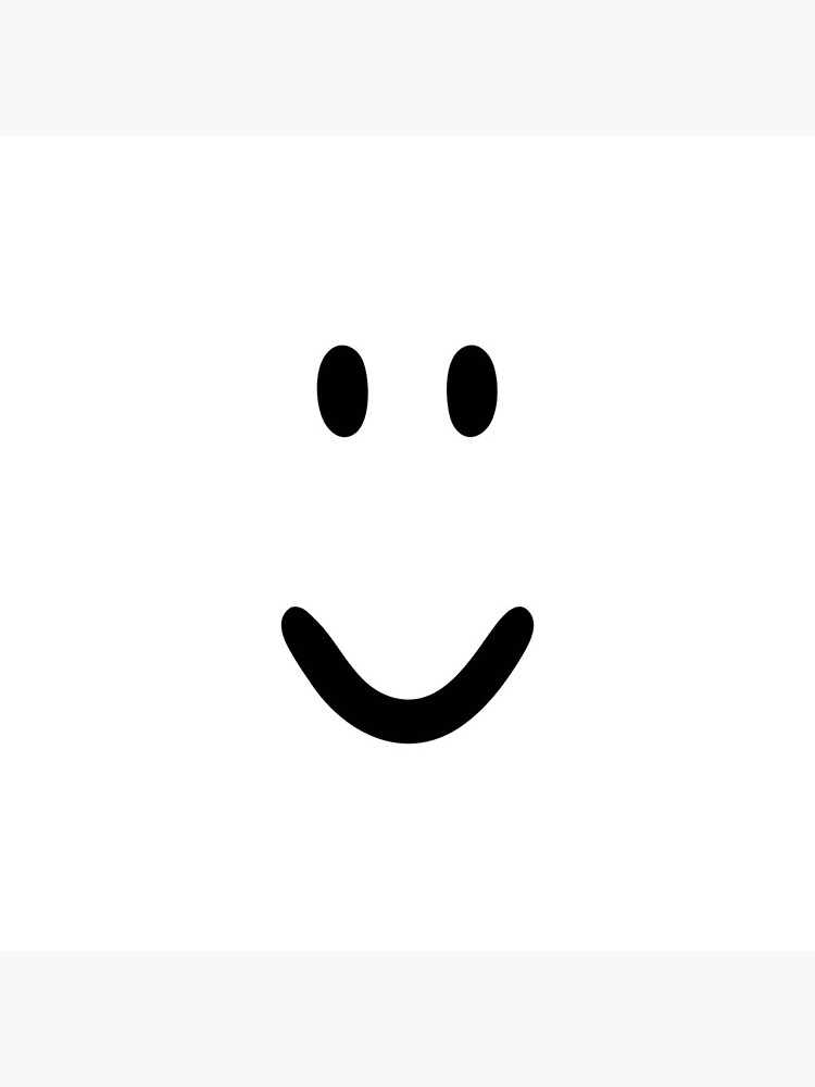 Roblox Default Normal Smile Face Shirt Funny  Sticker for Sale by