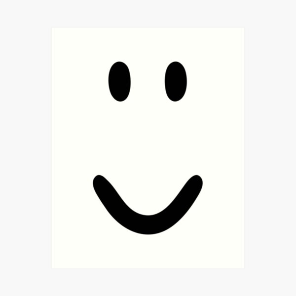 Blox Party Noob Head Face Smile | Art Print